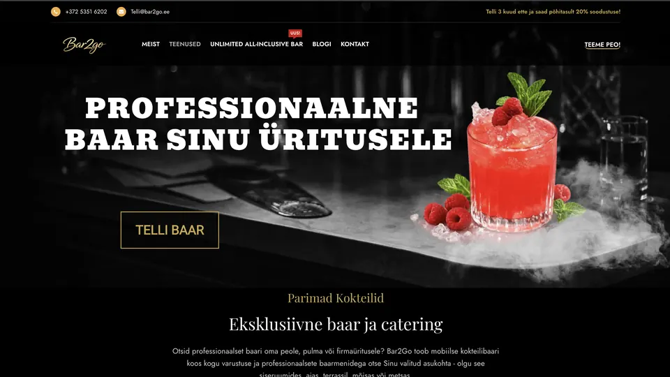 bar2go avaleht